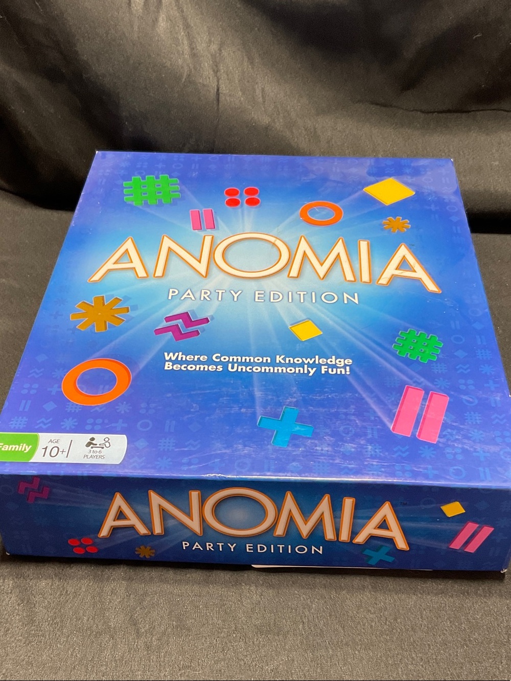 nomi Anomia Party Edition Board Game - Blue with Multicolor Symbols